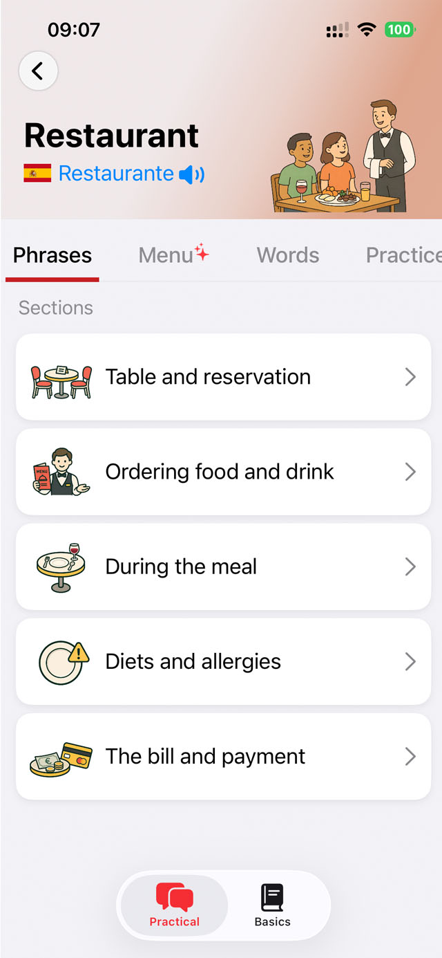 Saymundo: restaurant sections, from reservation to the bill