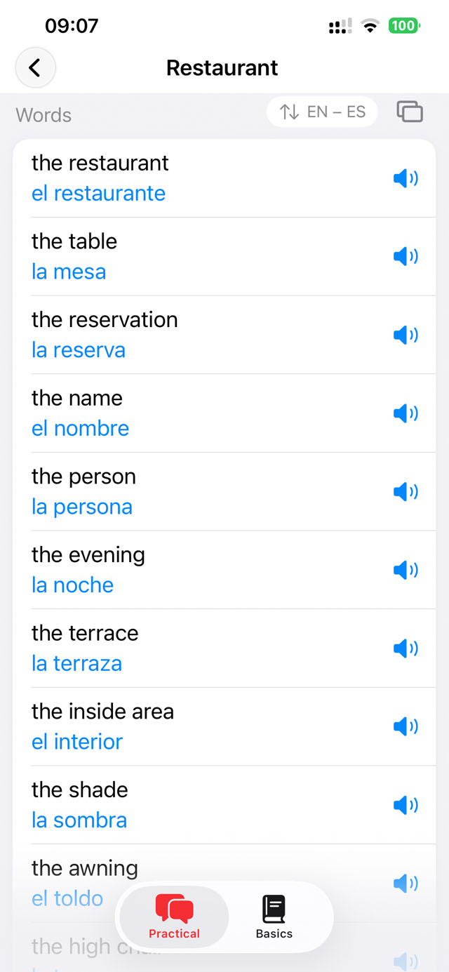 Saymundo: word lists with audio pronunciation